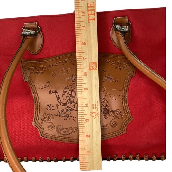 Disney Winnie‎ The Pooh Red Purse With Braided Trim & Snap Closure - Picture 5 of 7